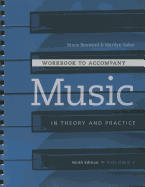 Workbook T/A Music in Theory and Practice, Volume I