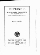 Works - Suetonius, and Rolfe, J.C. (Translated by)