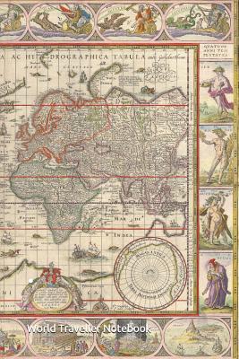 World Traveller Notebook: Explore the World with the Old World Map Composition Notebook. Dotted Lines, No Margins, 120 Pages, 6 by 9 Inches. Pages with a Creative Footer to Inspire You. - Books, Smart