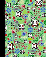 Writers Notebook: Gifts for Music Lovers (A large paperback personal journal with ruled lines NOT STAVES for musicians; it is from our Cartoon Pandas range)