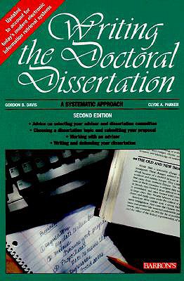 Writing the Doctoral Disseration - Davis, Gordon B