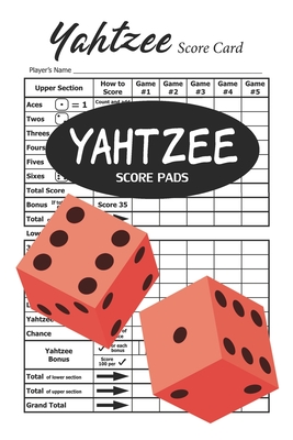 Yahtzee Score Pads: 100 Yahtzee Score Cards - 6" x 9" - Davis, Kevin