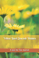 Yellow Lined Journal: Daisies