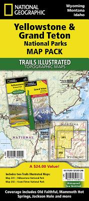 Yellowstone/Grand Teton National Park Map Pack Bundle: Trails Illustated-Recreation Map Bundle Pac - National Geographic Maps