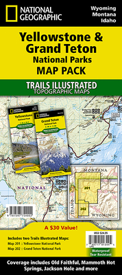 Yellowstone/Grand Teton National Park Map Pack Bundle: Trails Illustated-Recreation Map Bundle Pac - National Geographic Maps