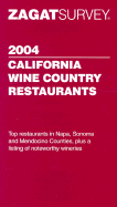 Zagat California Wine Country Pocket Guide