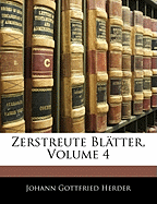 Zerstreute Blatter, Vierte Sammlung