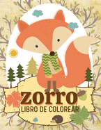 Zorro Libro de colorear: Libros infantiles para colorear, alivio del estrs, Terapia de relajacin y color antiestrs para nios